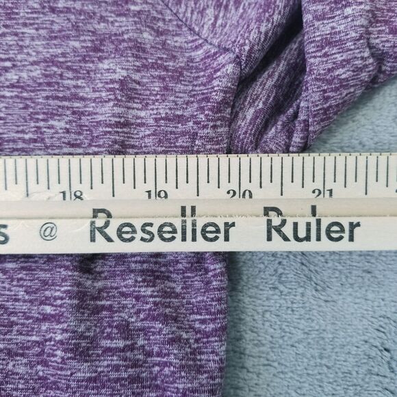 Nike Running Funnel Neck Hoodie Womens Burgundy XL Heathered Pockets Gym Sports - Picture 9 of 14